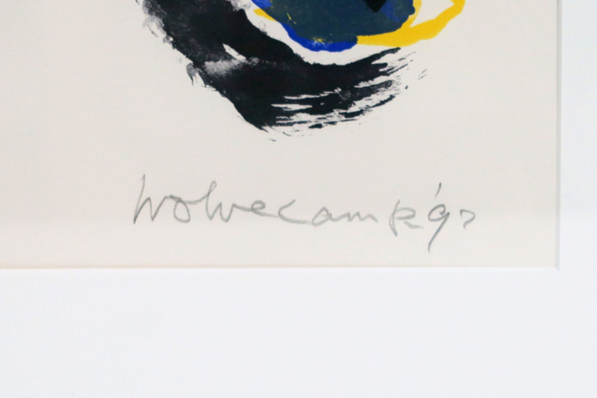 WOLVECAMP THEO (1925 - 1992) kleurlitho n° 63/125 : "Compositie" - 50 x 40,5 [...] - Image 3 of 3