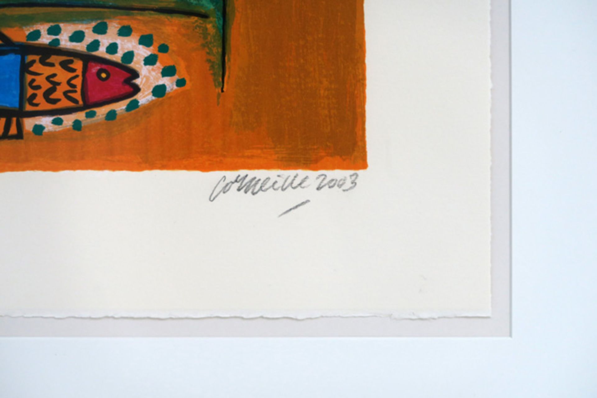 CORNEILLE (1922 - 2010) kleurlitho n° 64/100 : "Femmes et oiseau" - 60 x 80 [...] - Image 3 of 3