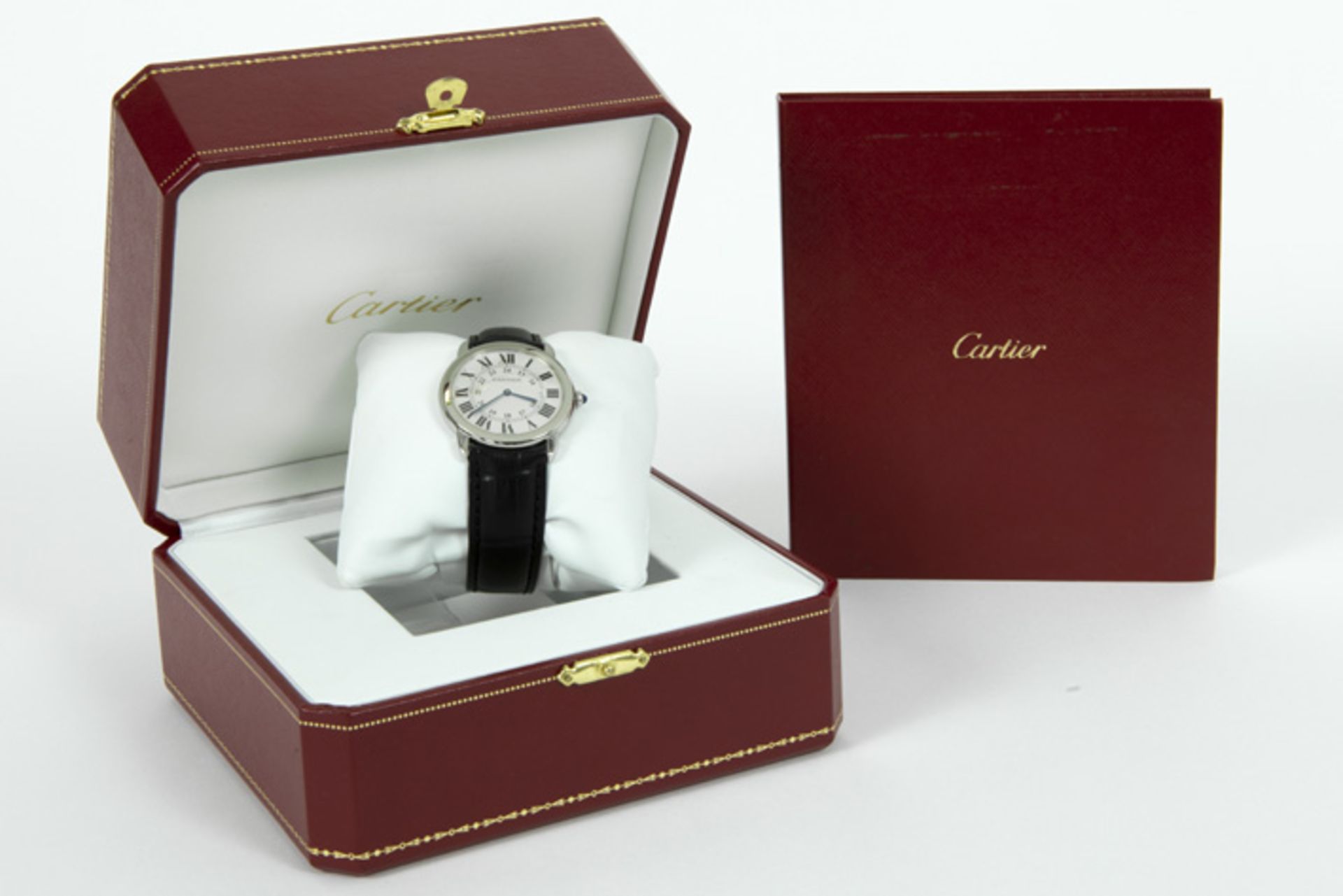 CARTIER volledig origineel quartz polshorloge - model "La Ronde" - in staal met [...]