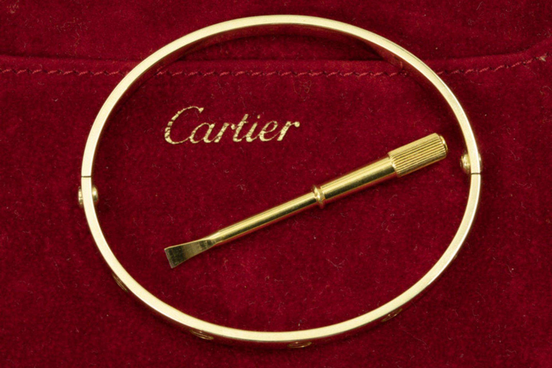 CARTIER origineel bracelet uit de "Love Collection" met een esclavemodel met typische [...] - Image 2 of 2