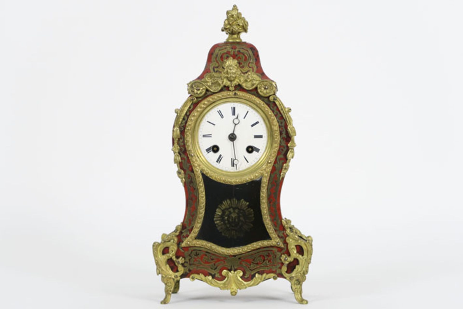 antique quite rare small Napoleon III clock in "Boulle" - with signed work - - [...]