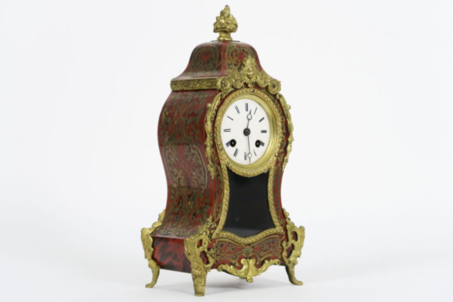 antique quite rare small Napoleon III clock in "Boulle" - with signed work - - [...] - Bild 2 aus 5