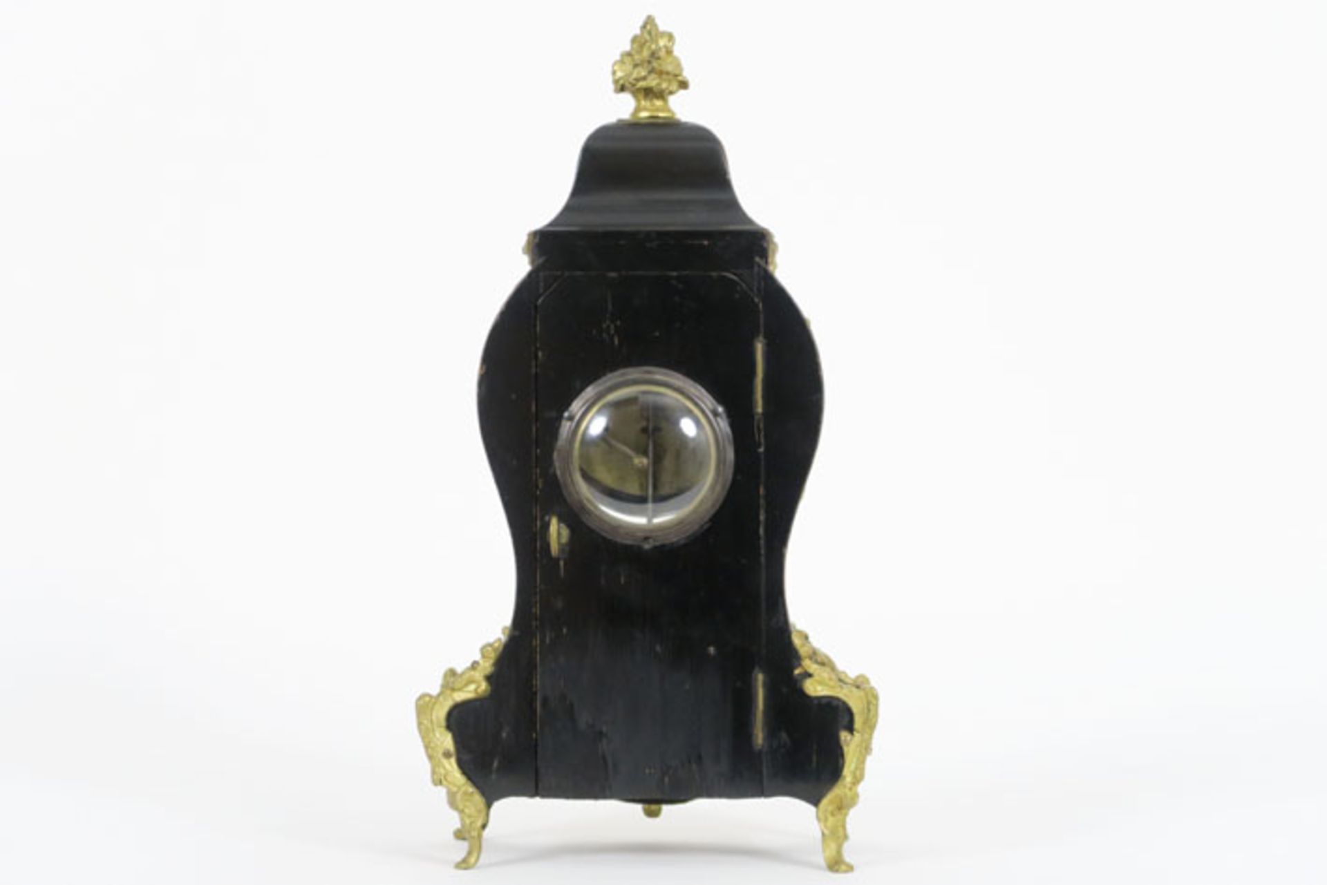 antique quite rare small Napoleon III clock in "Boulle" - with signed work - - [...] - Bild 3 aus 5
