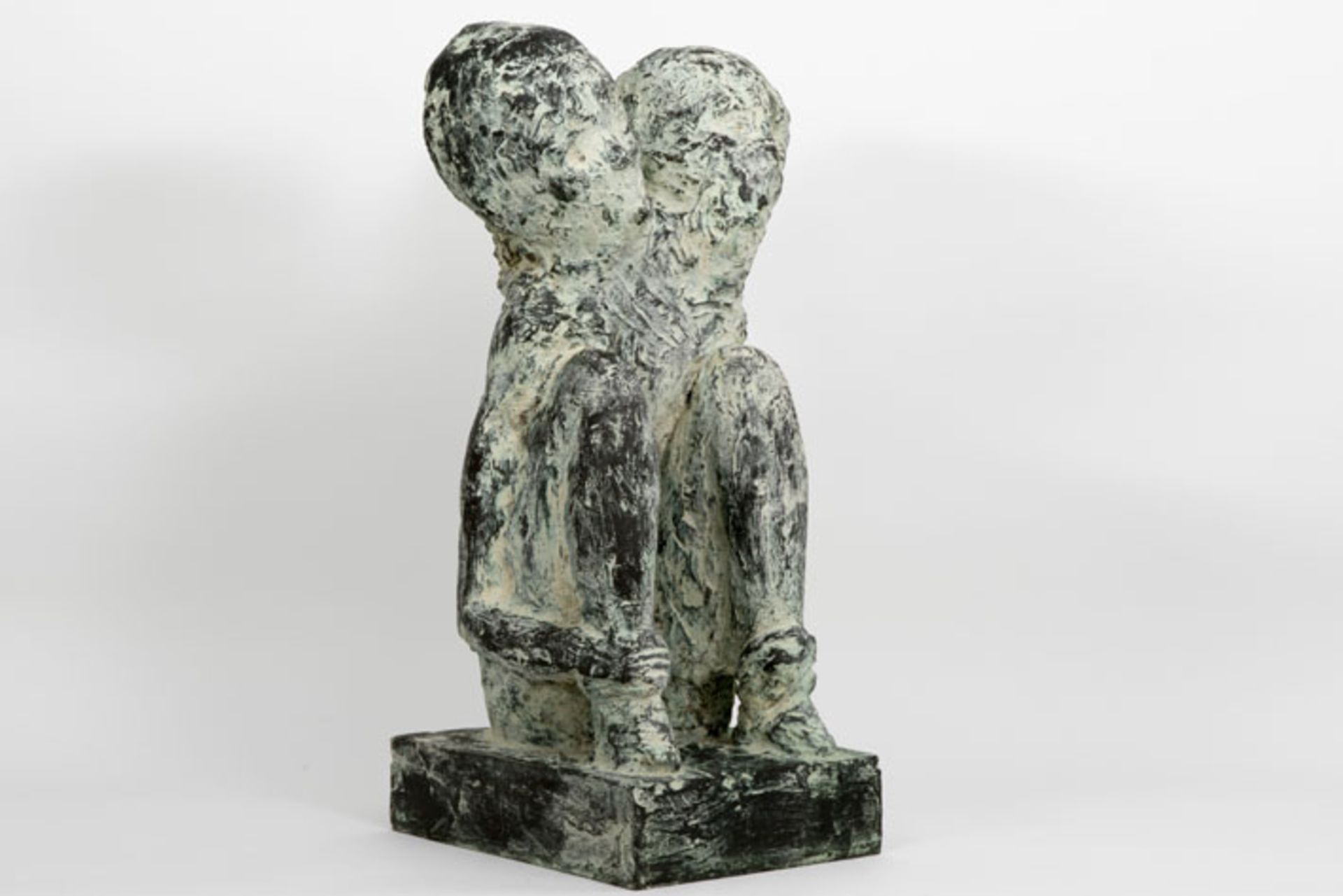 20th Cent. Belgian sculpture in bronze n° 1/3 titled "Twins" - signed Johan Tahon [...] - Bild 2 aus 6
