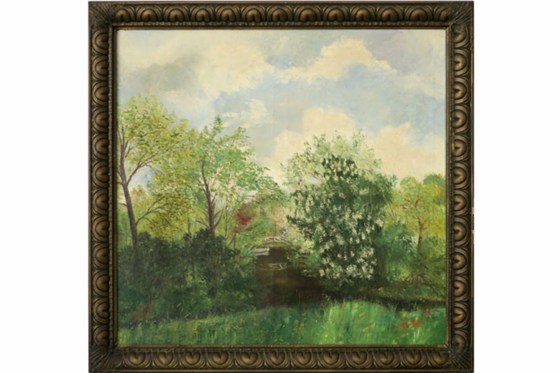 20th cent. Belgian oil on canvas - signed Emm. Hondt and dated 1926 - - HONDT EMM. [...]