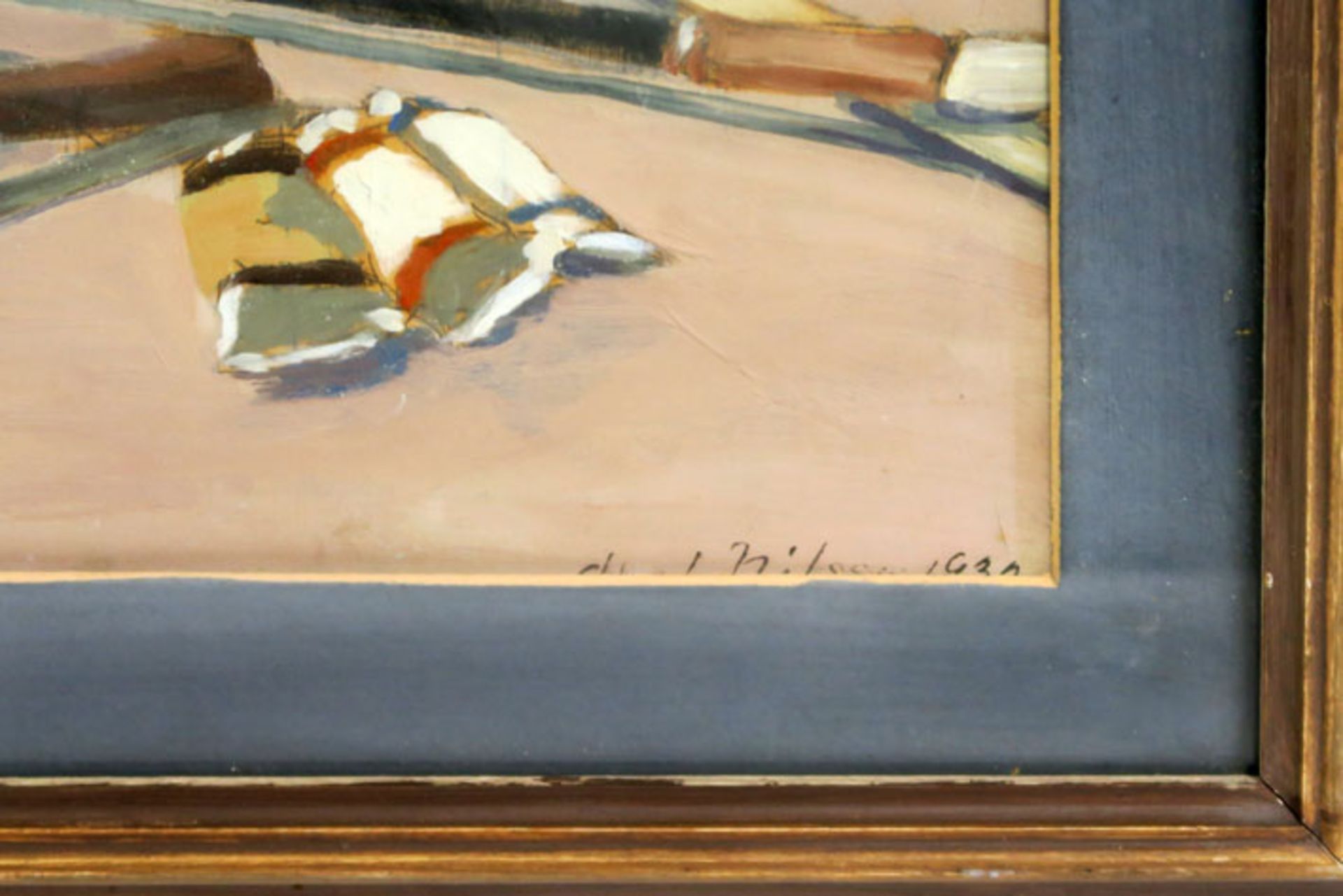 20th Cent. oil on canvas - signed Axel Nillson and dated 1932 - - NILSSON AXEL [...] - Bild 3 aus 3