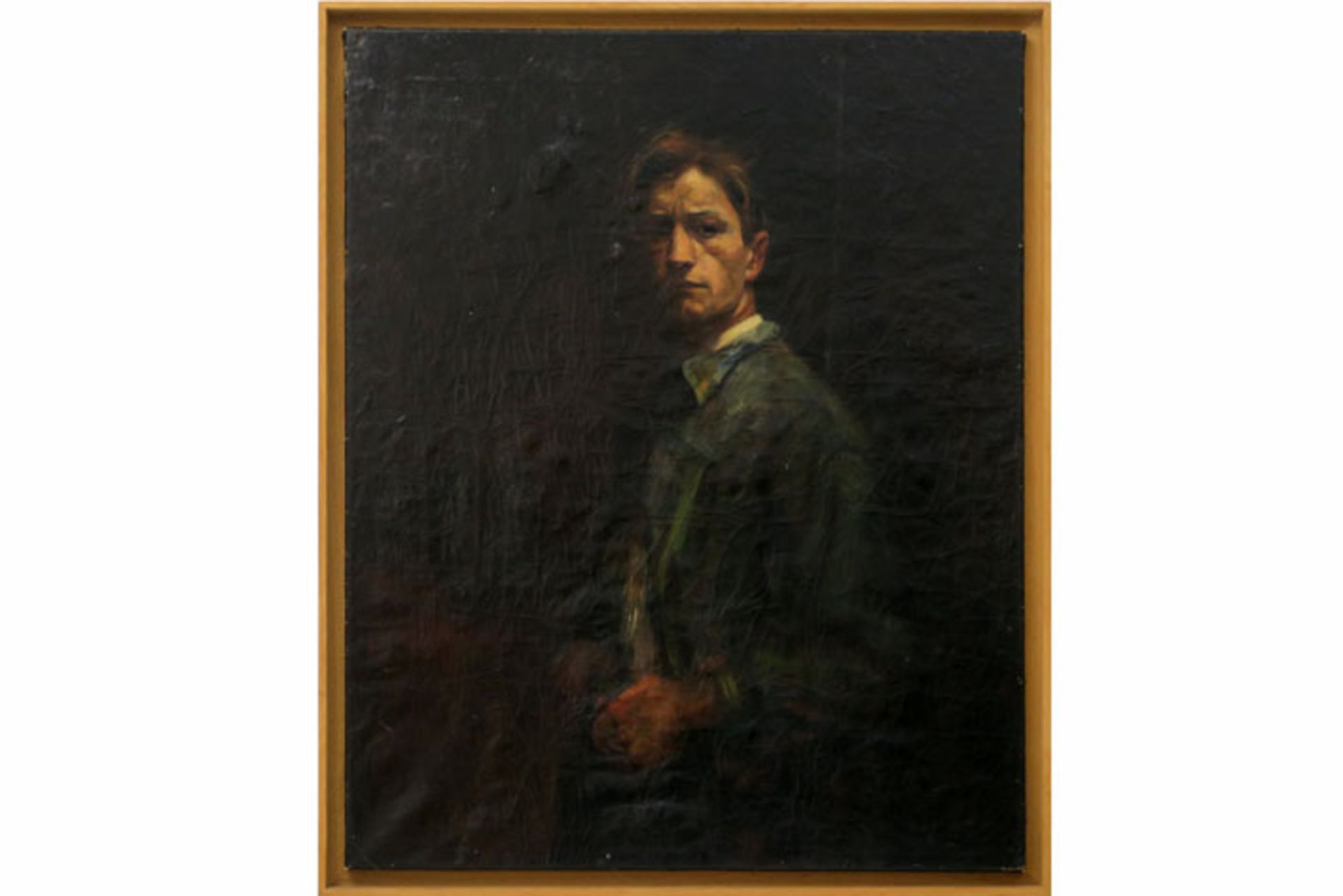 rare oil on canvas to be dated around 1915/20 by van Bram Velde with a portrait of [...]