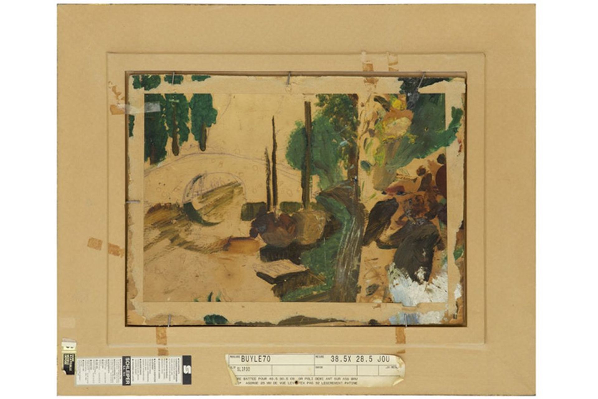 SAVERYS ALBERT (1886 - 1964) olieverfschilderij op paneel : "Molenlandschap" - 30 x [...] - Bild 4 aus 4