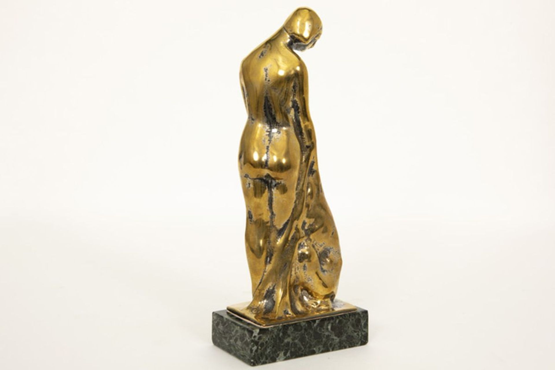 INGELS DOMIEN (1881 - 1946) sculptuur in brons : "Vrouw met windhond" - hoogte : 23 [...] - Bild 3 aus 5