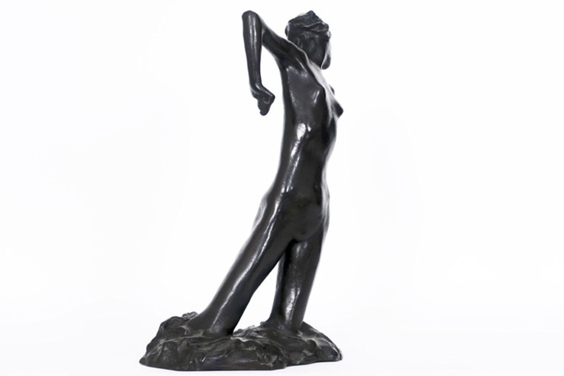 MINNE GEORGE (1866 - 1941) sculptuur in brons met bruine patine : "Baadster I" - in [...] - Bild 4 aus 5