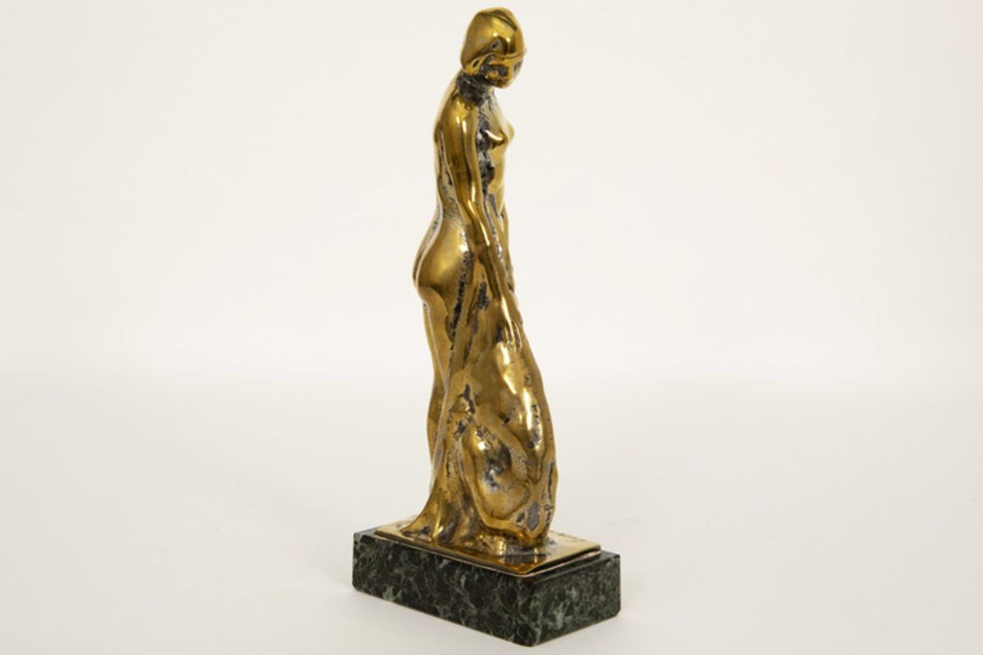 INGELS DOMIEN (1881 - 1946) sculptuur in brons : "Vrouw met windhond" - hoogte : 23 [...] - Bild 2 aus 5