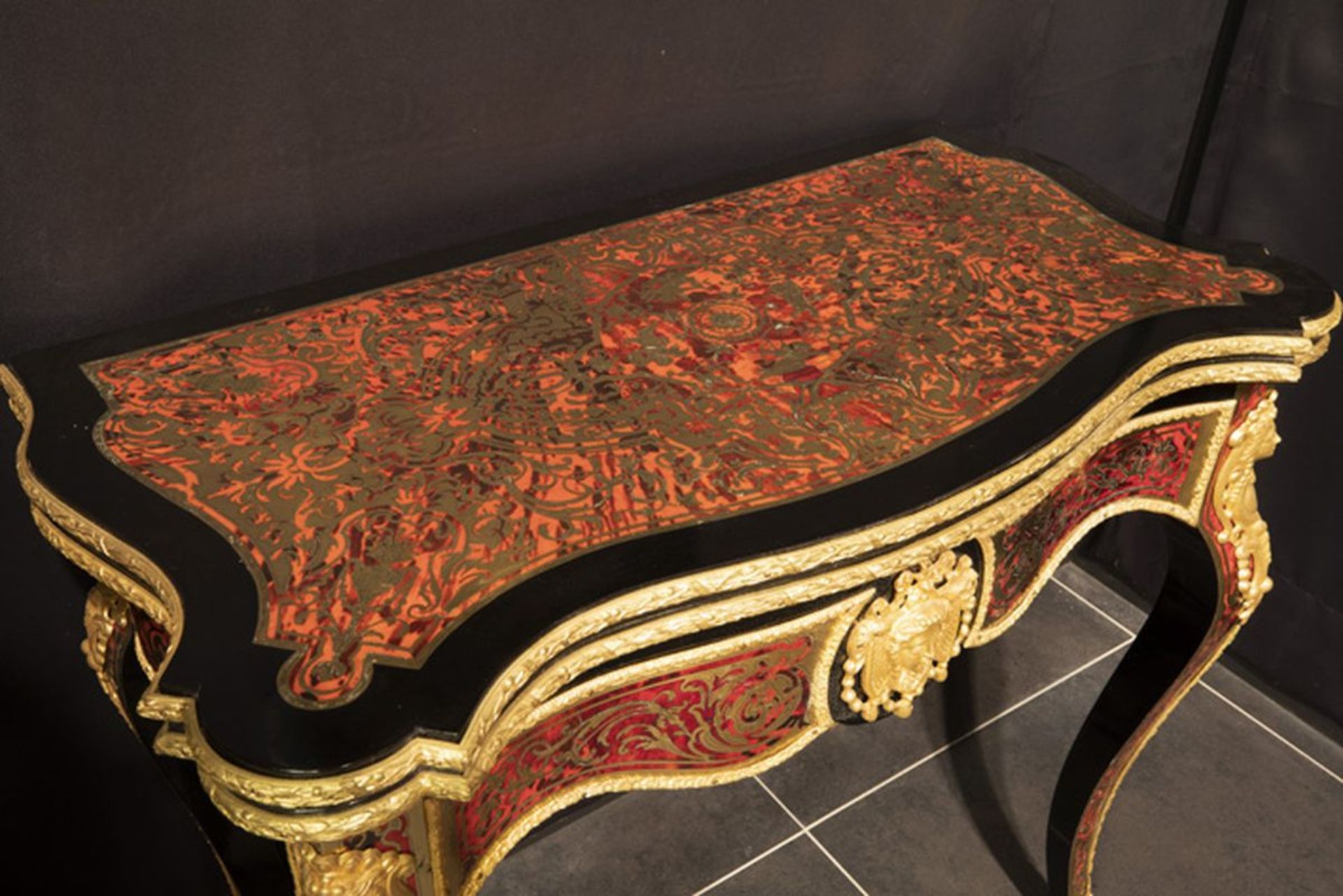 FRANKRIJK - ca 1850/70 kleine Napoleon III-speeltafel in goedbewaarde "Boulle", [...] - Bild 5 aus 5