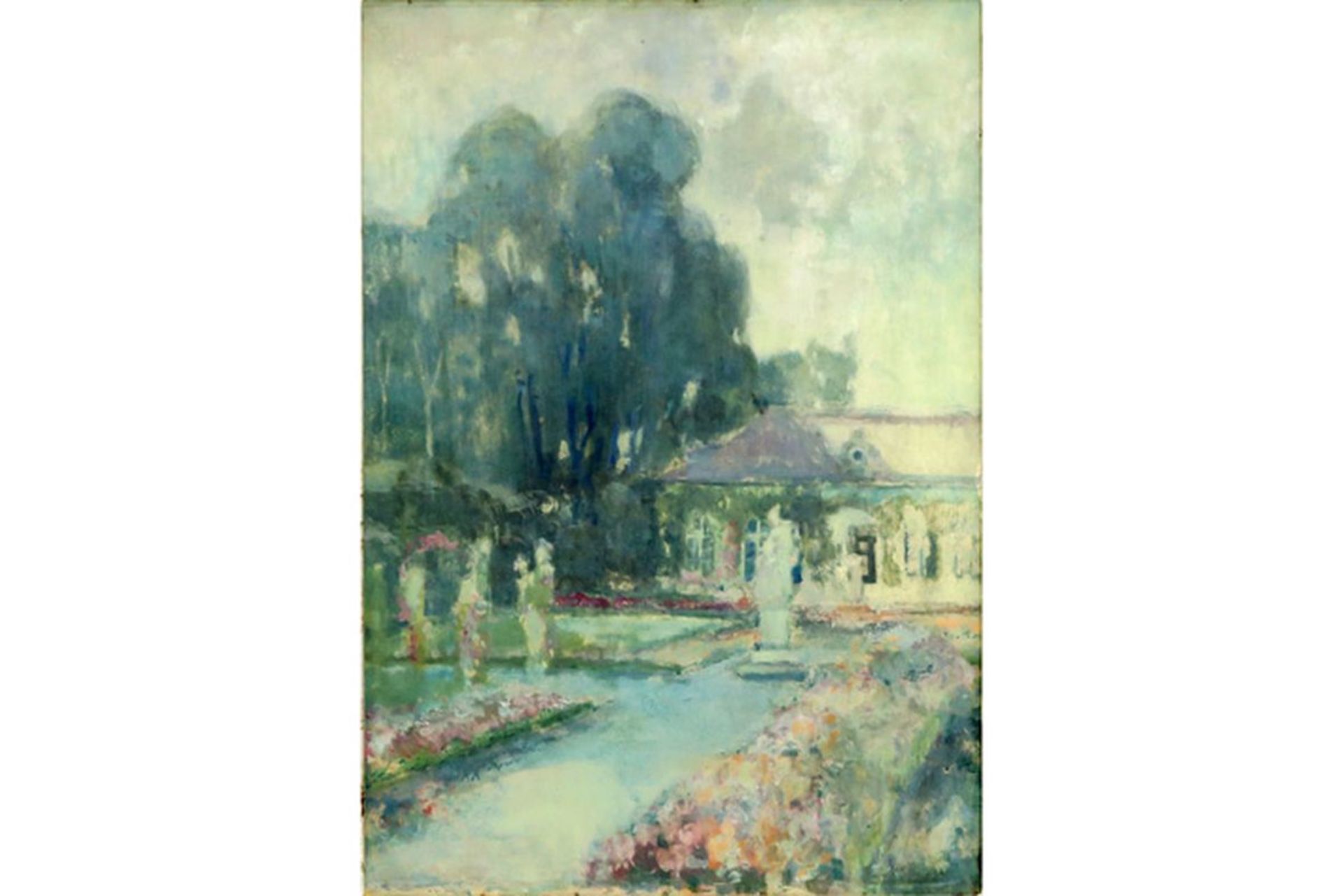 CRETEN VICTOR (1878 - 1966) olieverfschilderij op paneel : "Zicht van de Jardins du [...] - Bild 2 aus 4