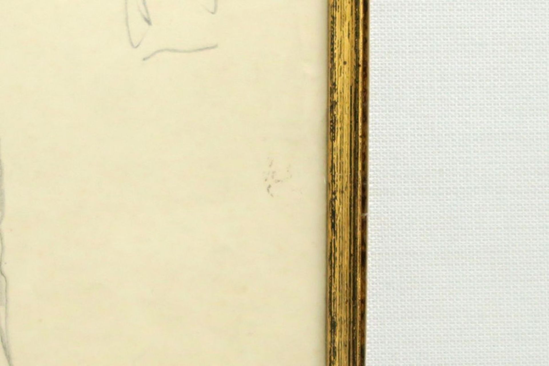 VAN DEN BERGHE FRITS (1883 - 1939) studietekening voor een man, een ontwerp voor een [...] - Bild 3 aus 3