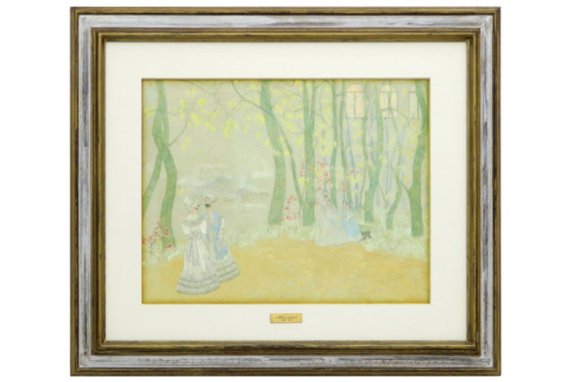 SPILLIAERT LÉON (1881 - 1946) schilderij in gemengde techniek (potlood en [...] - Bild 5 aus 5