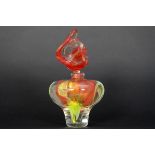 ACONITO "Art Brut" - flacon in dik kristalglas met ingelegde gekleurde glasdraden en [...]
