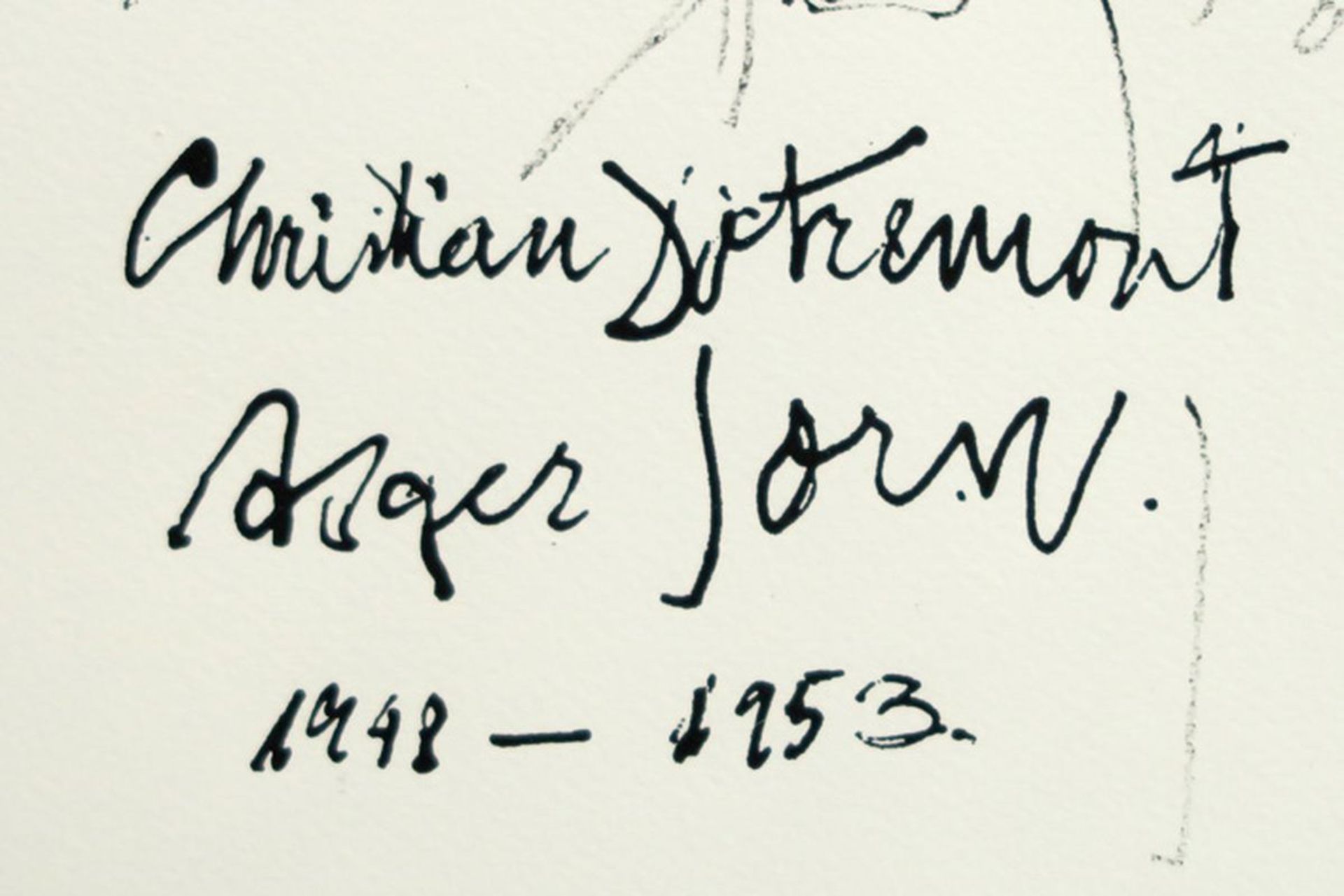 JORN ASGER (1914 - 1973) en DOTREMONT CHRISTIAN (1922 - 1979) tekening [...] - Bild 3 aus 3