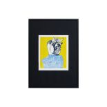 BAJ ENRICO (1924 - 2003) kleurets n° 80/100 : "Zelfportret" - 47 x 39 [...]