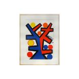 CALDER ALEXANDER (1898 - 1976) kleurlitho : "Compositie" - 79 x 57 getekend en [...]