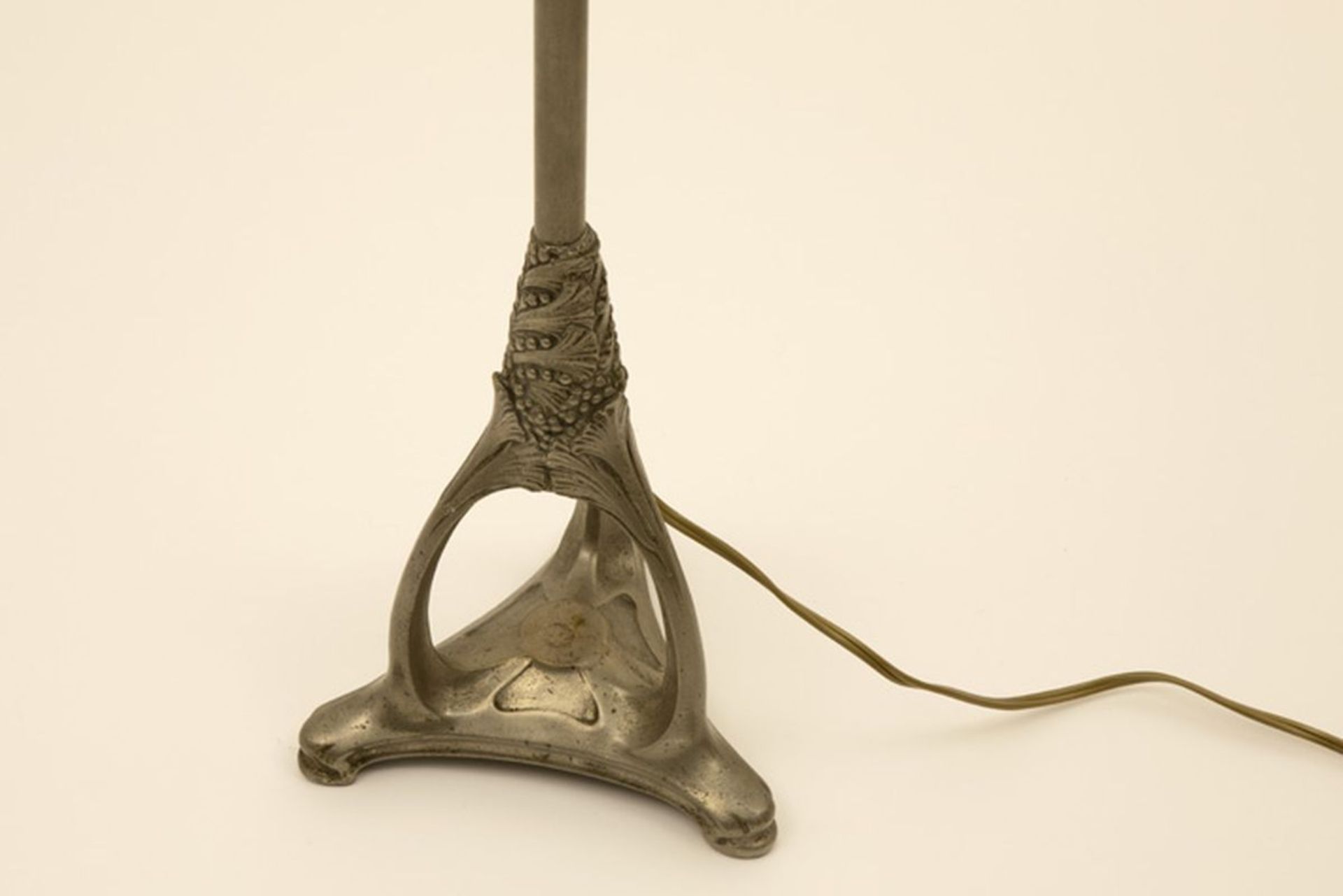ETABLISSEMENTS SIEGEL - PARIS verstelbare Art Nouveau-lampenvoet in brons met [...] - Bild 2 aus 3