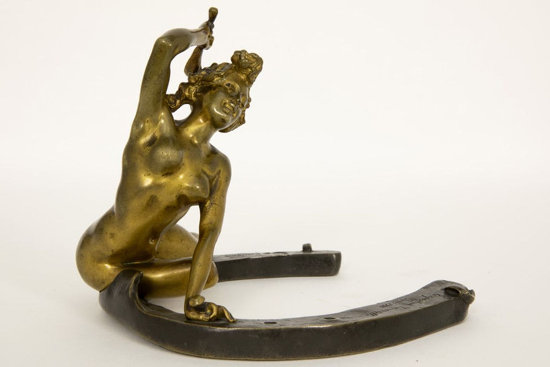 RÉCIPON GEORGES (1860 - 1920) sculptuur in brons met een thema typisch voor de Art [...] - Bild 2 aus 8