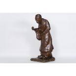 CRACO ARTHUR (1869 - 1955) vrij grote sculptuur in aardewerk getiteld "Mendiante" met [...]
