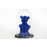 DON KEN (° 1956) unieke sculptuur in blauwe hars : "Buste" - hoogte : 15 cm - [...]