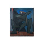 THEYS YVAN (1936 - 2005) olieverfschilderij op doek met een abstracte compositie [...]