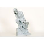 HECQ ANGELO (1901 - 1991) Art Deco-sculptuur in faiënce met craquelé-glazuur van [...]