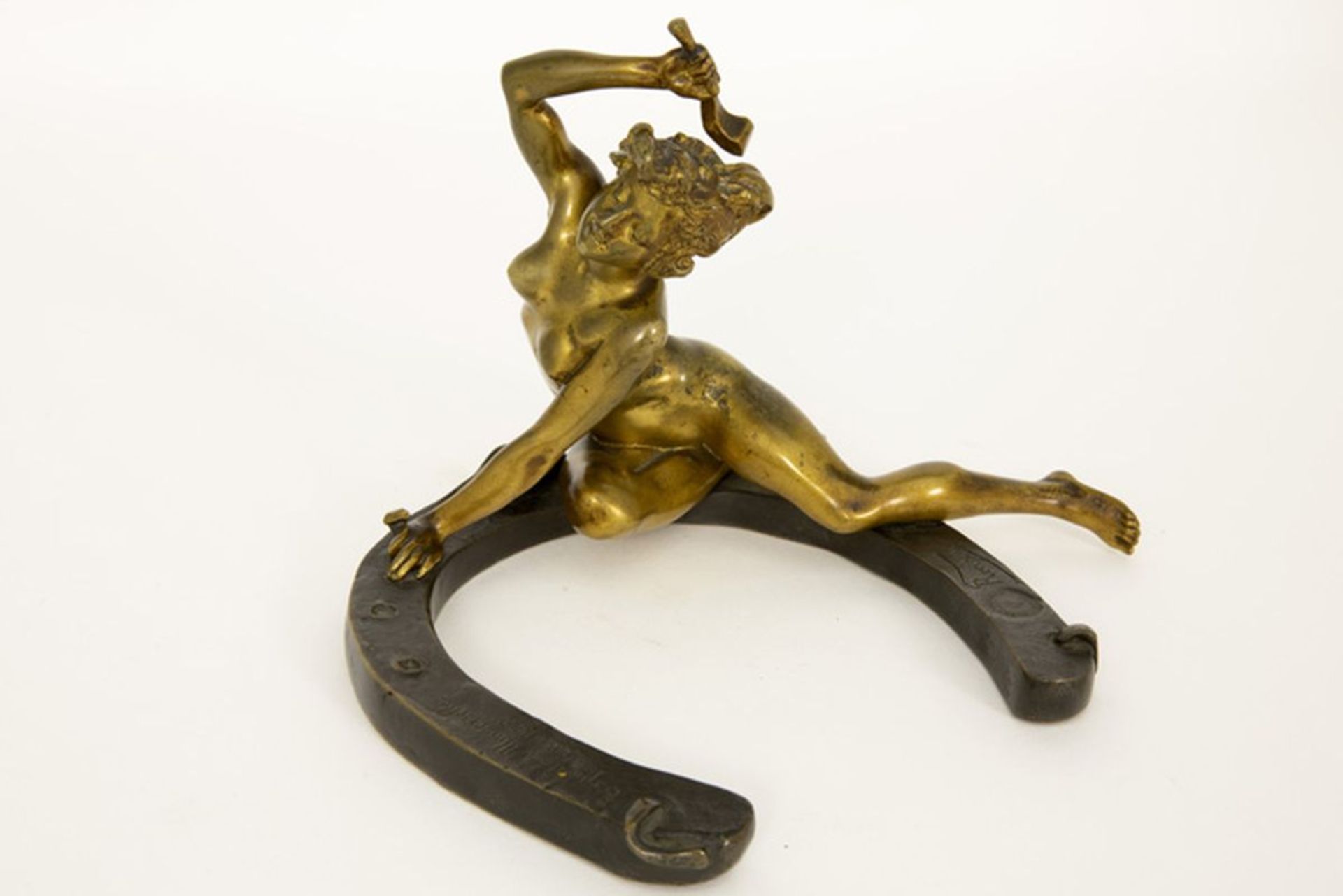 RÉCIPON GEORGES (1860 - 1920) sculptuur in brons met een thema typisch voor de Art [...] - Bild 4 aus 8