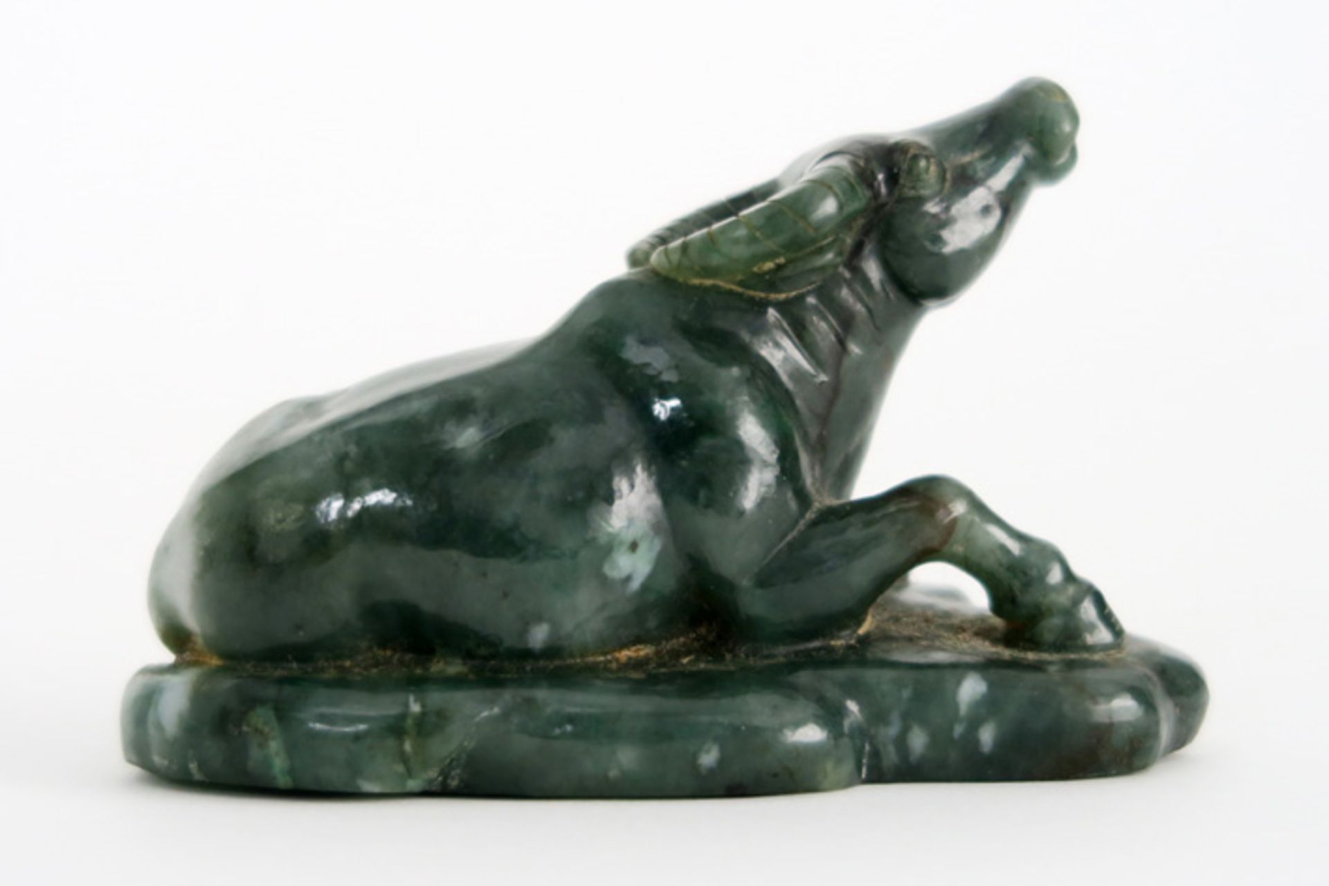 Chinese sculptuur in jade : "Waterbuffel" - breedte : 11 cm - - Chinese [...] - Bild 4 aus 4