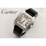 CARTIER volledig origineel automatisch polshorloge - nieuw model "Santos 100" (met [...]