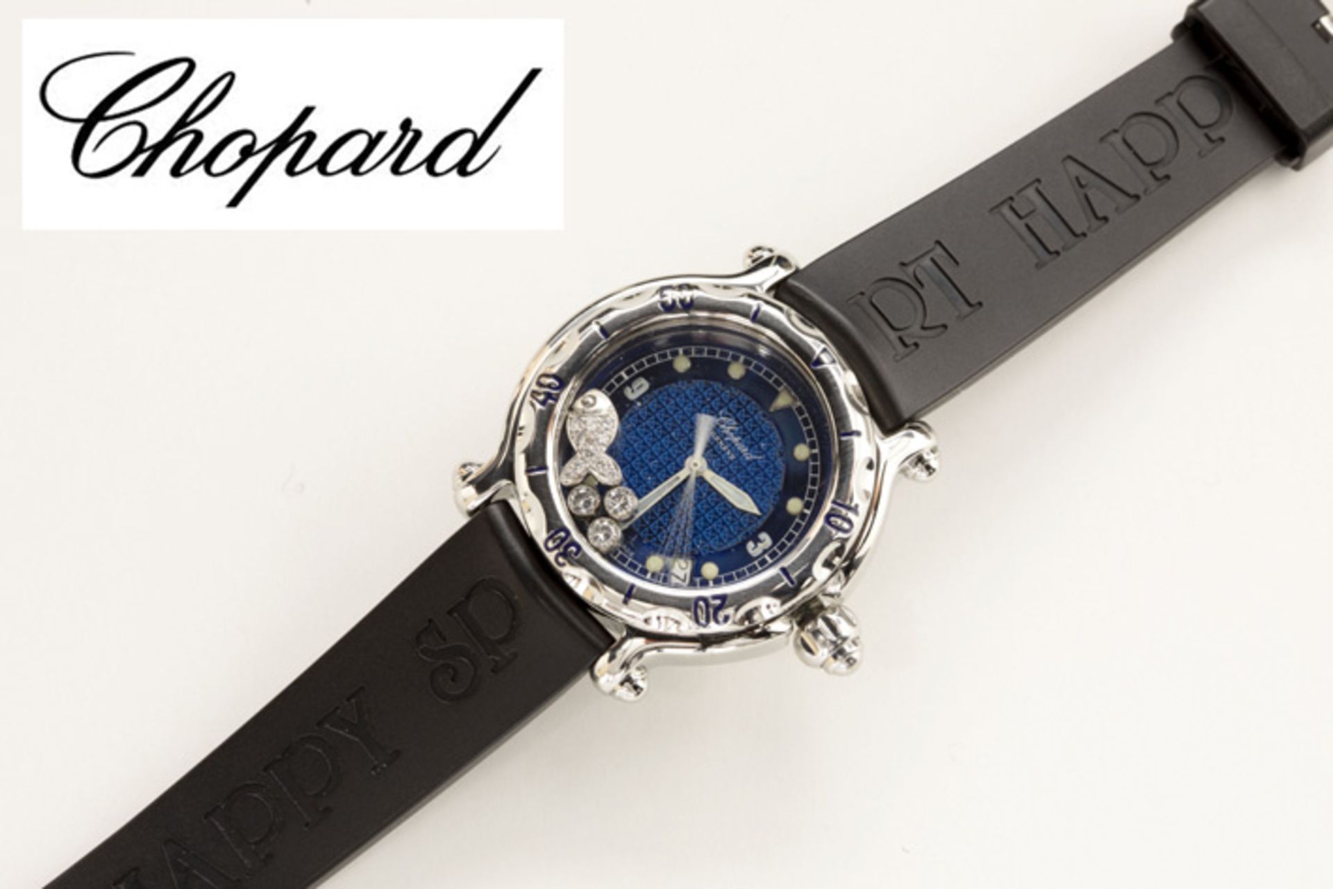 CHOPARD volledig origineel quartz polshorloge - model "Happy Sport Fish" - in staal [...]