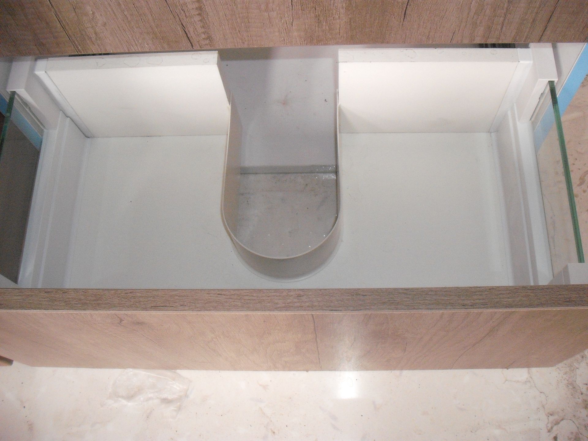 DARK OAK BASIN CABINET - Image 3 of 3