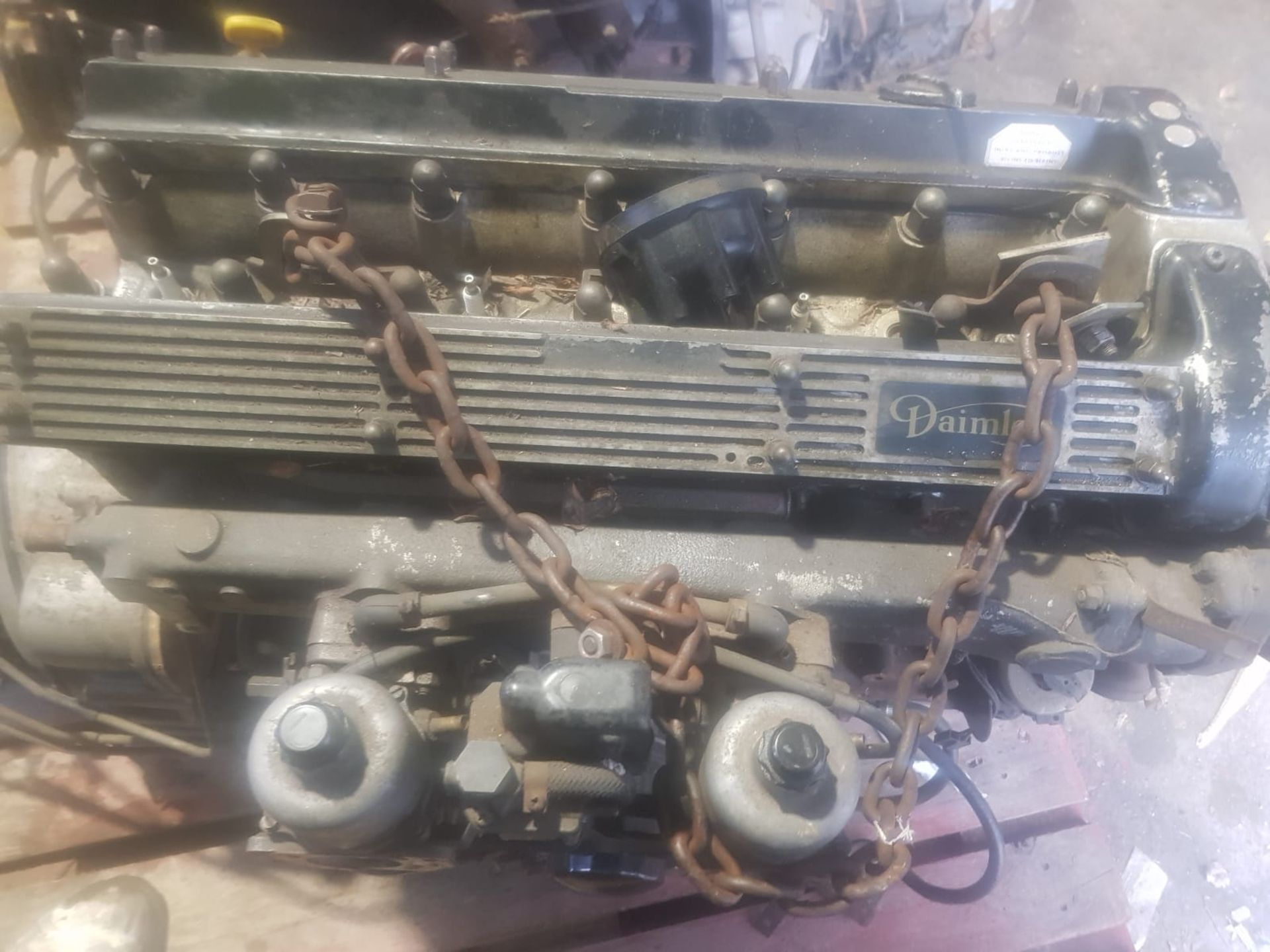 OLD DAIMLER 4.2 ENGINE AND GEAR BOX NO VAT ON ITEM