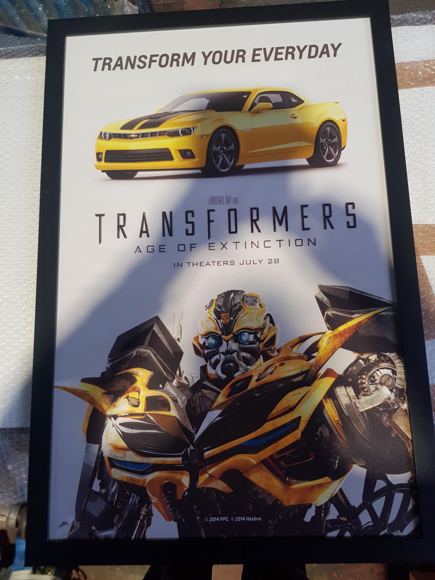 TRANSFORMERS AND CHEVROLET DEALERSHIP POSTER FROM DUBAI NO VAT ON ITEM