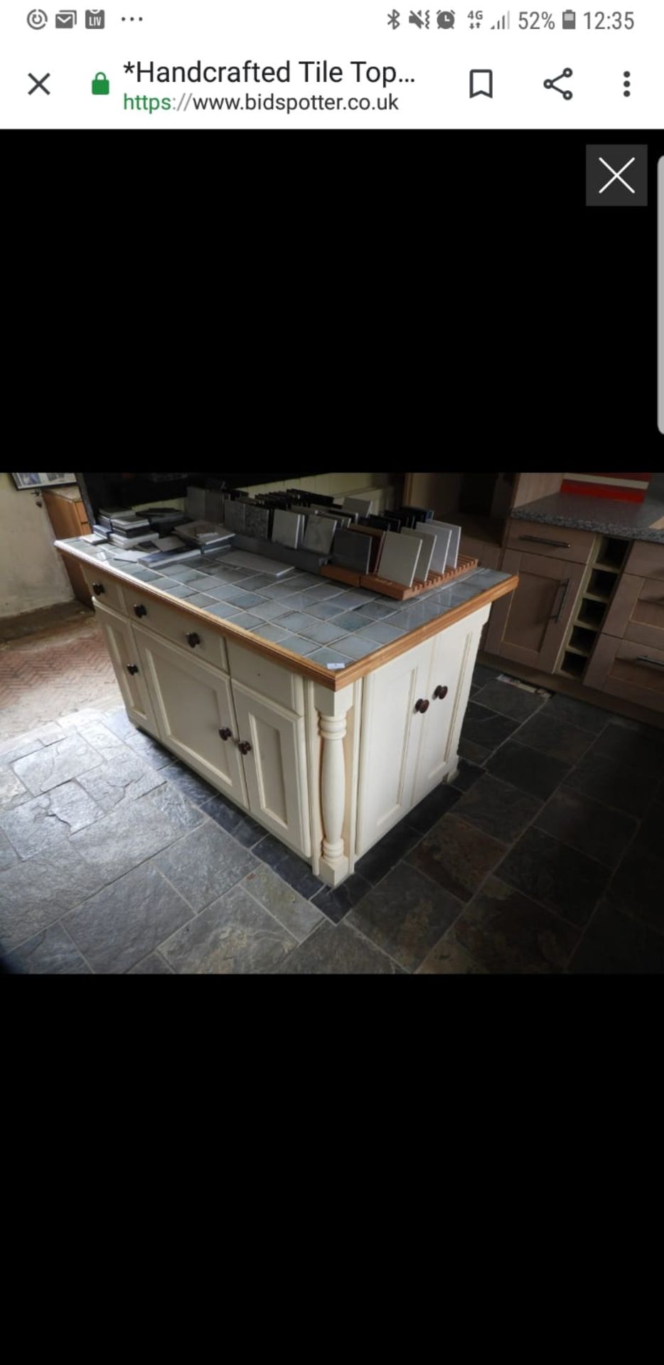 EX DISPLAY BESPOKE KITCHEN ISLAND INCLUDES UNDER COUNTER FRIDGE - Image 4 of 5