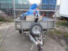 Ifor Williams twin axle drop side plant trailer, type IM105G, serial number SCK60000075030182, SWL