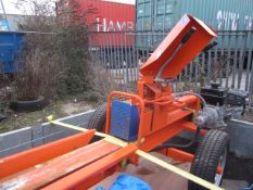 Balfor trailer mounted hydraulic Riko Ton 6 log splitter, model A16/OR/1060SB, serial no