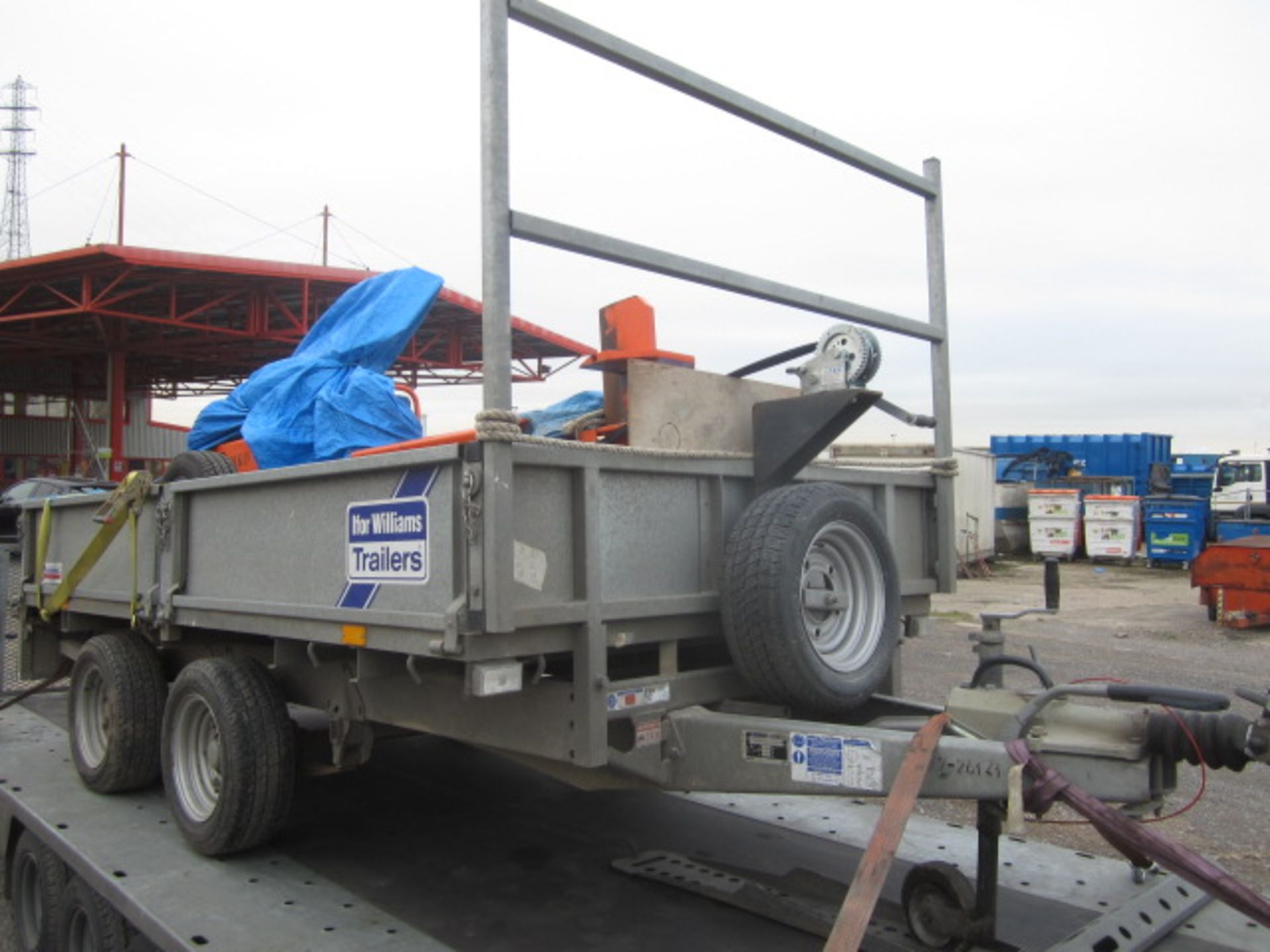 Ifor Williams twin axle drop side plant trailer, type IM105G, serial number SCK60000075030182, SWL - Image 2 of 8