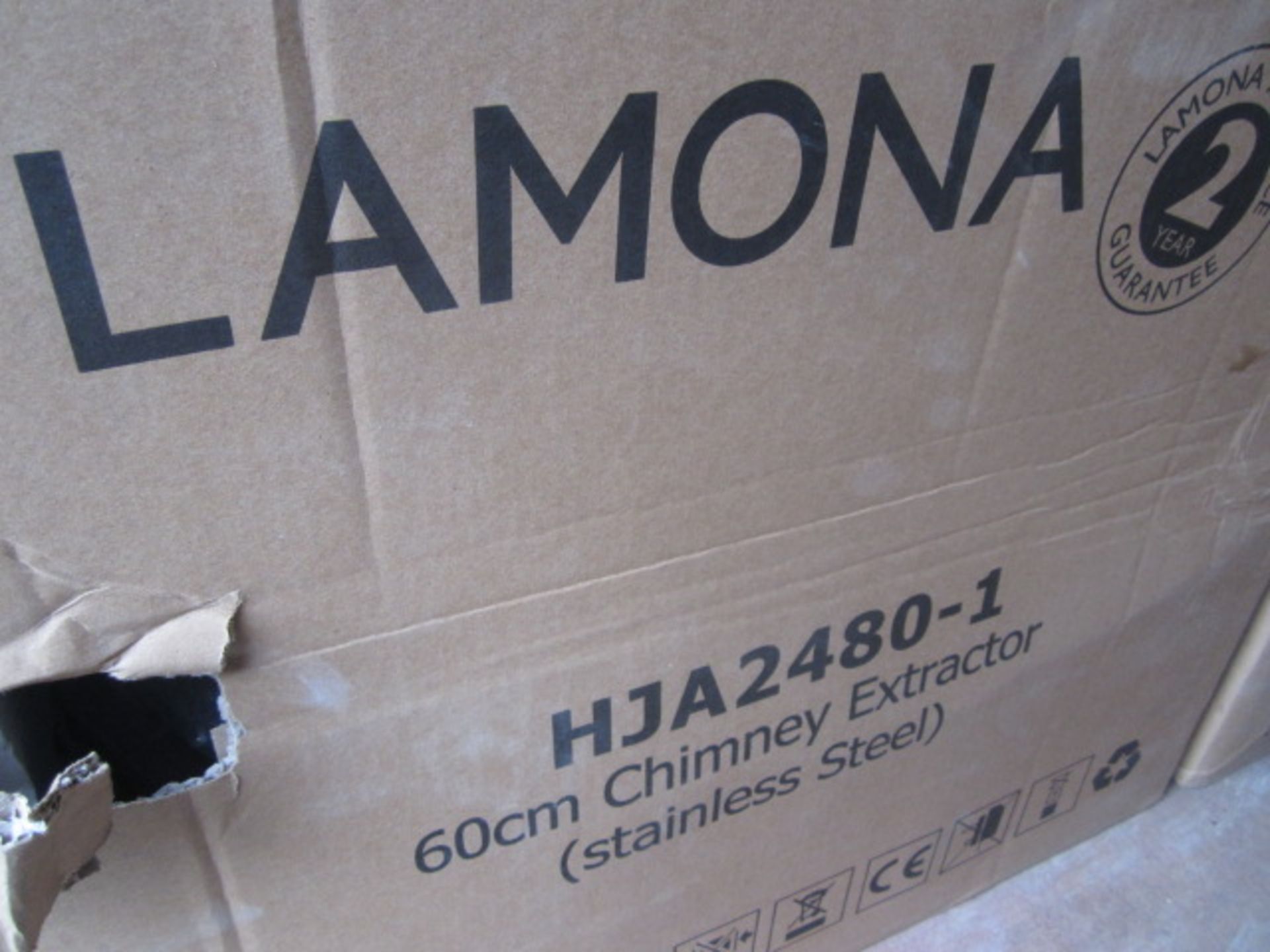 2 x Lamona stainless steel 60cm chimney extractor. Located The Nurseries, New Passage Road, - Image 2 of 3