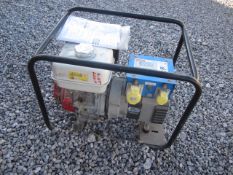 Stephill 5000 HM 5 KVA portable petrol generator set, serial number 248421, 115v AC / 230v AC.