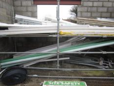 Quantity of assorted guttering, down pipes, facia boards, etc. Located The Nurseries, New Passage