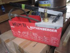 Rothenberger TP25 pressure tester. Located The Nurseries, New Passage Road, Pilning, Bristol, BS35