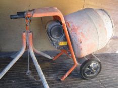 Belle mini150 cement mixer, 240v with stand. Located The Nurseries, New Passage Road, Pilning,