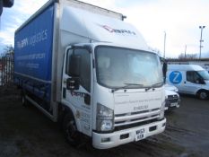 Isuzu Forward N75.190 7.5 ton curtain-side. Registration: WK63 HXN. Recorded mileage: 118,556.