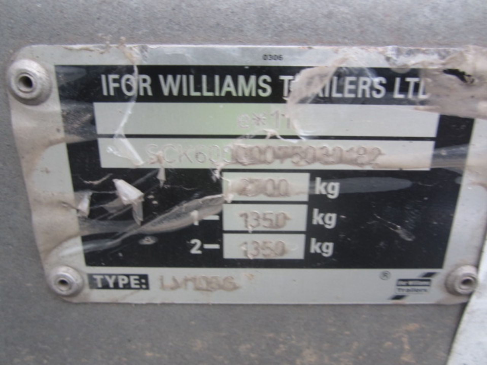 Ifor Williams twin axle drop side plant trailer, type IM105G, serial number SCK60000075030182, SWL - Image 4 of 8