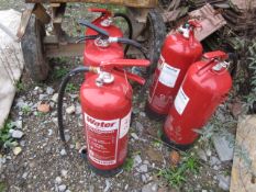 Quantity of assorted fire extinguishers. Located The Nurseries, New Passage Road, Pilning, Bristol,