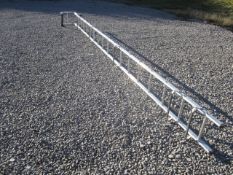 Aluminium roof ladder, 17 tread. Located The Nurseries, New Passage Road, Pilning, Bristol, BS35 4LZ