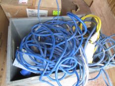 Quantity of assorted site extension leads. Located The Nurseries, New Passage Road, Pilning, Bristol